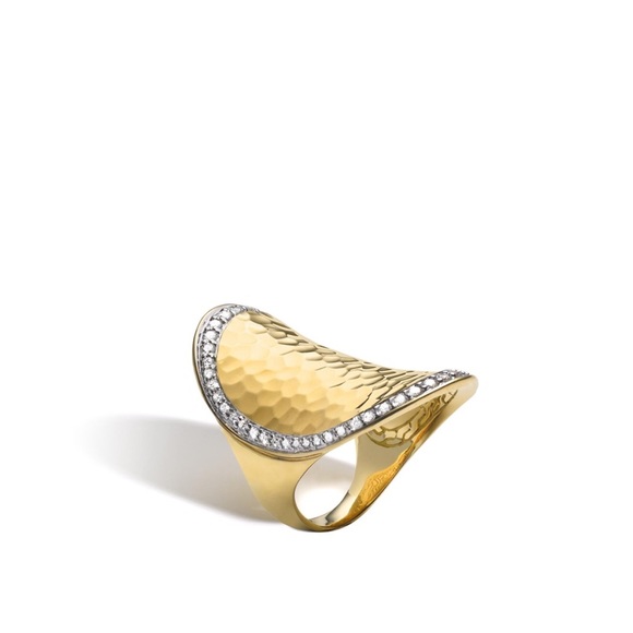 John Hardy 18k yellow gold diamond ring - Picture 7 of 9
